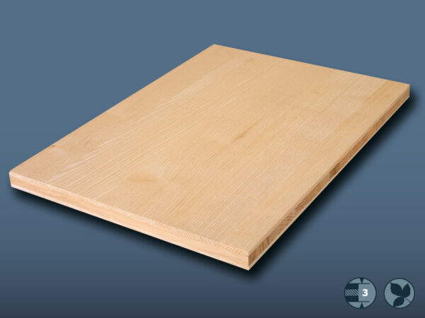 Panneau 3 plis - Frêne 2050 x 1250 x 20 mm